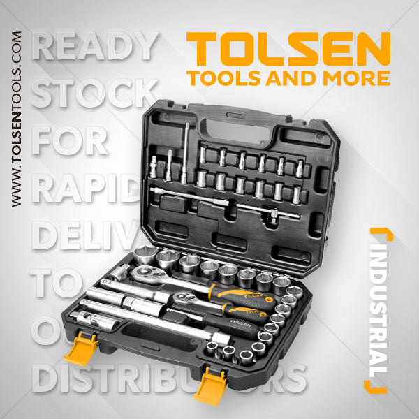 Socket Set 1/4 and 1/2 inch Drive 45 Piece