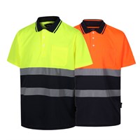 CONTRAST POLO SHIRT TPS03 HV Short Sleeve