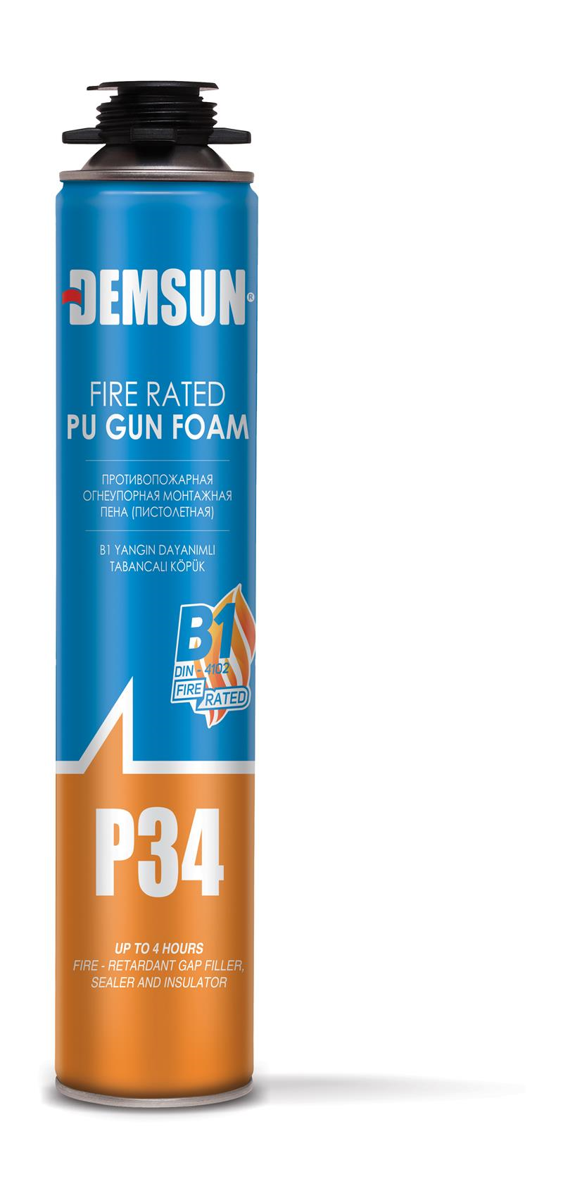 DEMSUN P34 FIRE RATED B1 GUN FOAM 750 ml