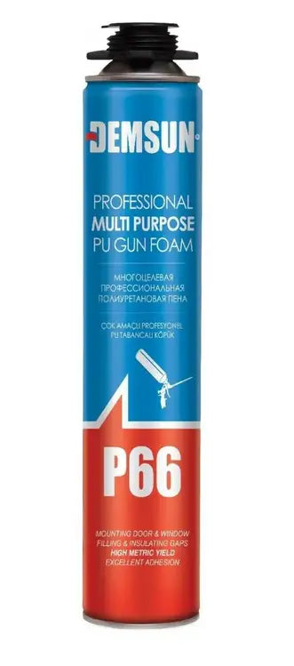 DEMSUN P66750 P66 PROFESSIONAL MULTI PURPOSE PU GUN FILLER FOAM