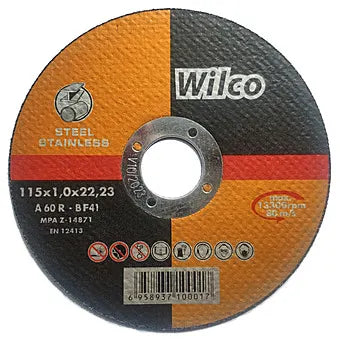 115x1.0mm Metal Cutting Disc: Wilco