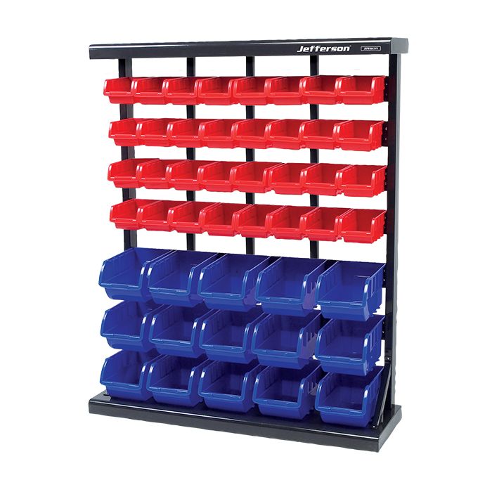 47 Piece Free Standing Storage Bin System