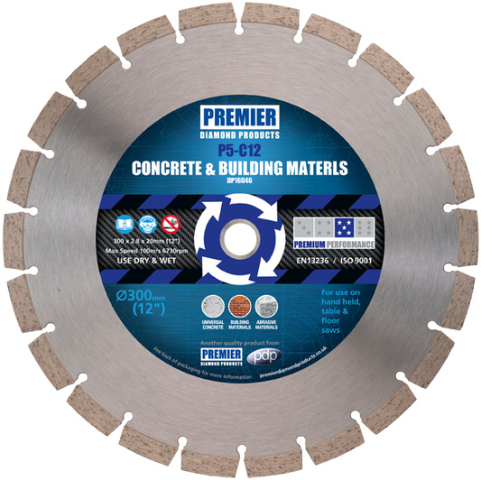 DIAMOND BLADE FOR CONCRETE AND BUILDING MATERIALS P5-C12